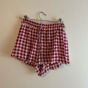 Forever 21 red gingham shorts